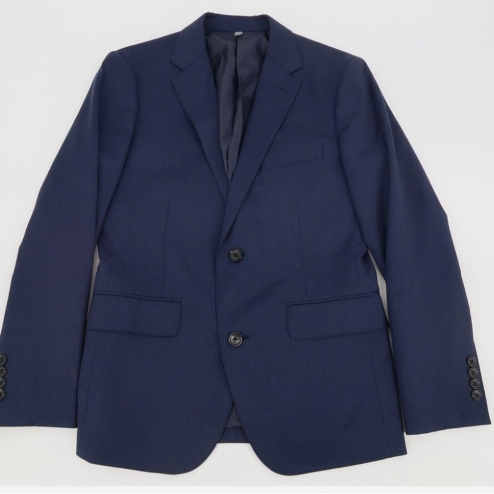 NWOT Bonobos x Lanificio men slim fit navy wool jacket blazer 38S